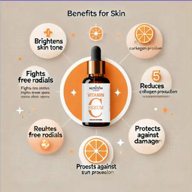 VITAMIN C FOR SKIN BRIGHTENING SERUM - BEST FOR WHITENING