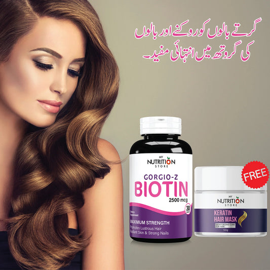 BUY GORGIO-Z BIOTIN & GET KERATIN HAIR MASK FREE